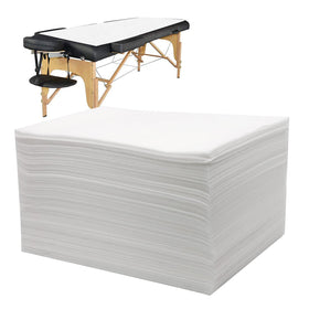 Bozikey disposable massage table sheets in white for hygienic sessions.