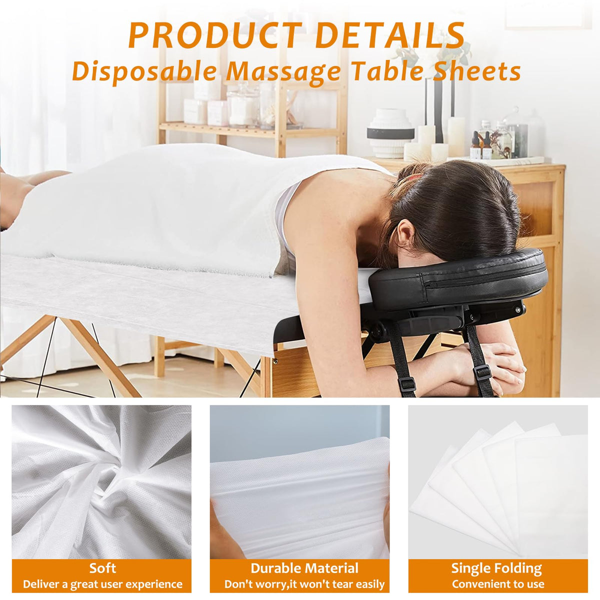 Bozikey single-use massage cover for estheticians enables quick setup.