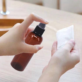 BPFY travel-friendly amber bottle usage for on-the-go scents and cleaners.