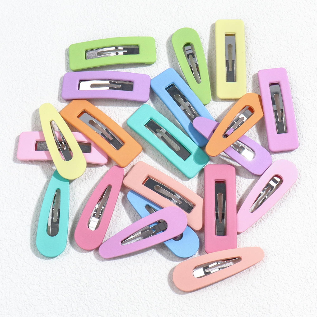 B.PHNE candy and neutral color barrettes complement any outfit and occasion.