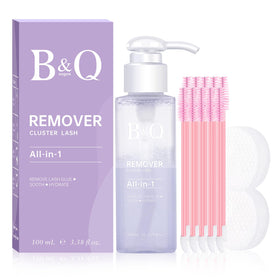 BQaugen Lash Remover 100ml pump bottle for gentle cluster lash removal