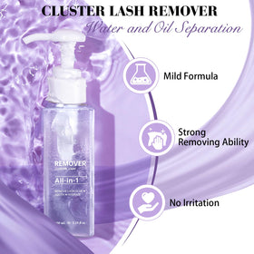 BQaugen Lash Remover soft cotton pads for skin-friendly use