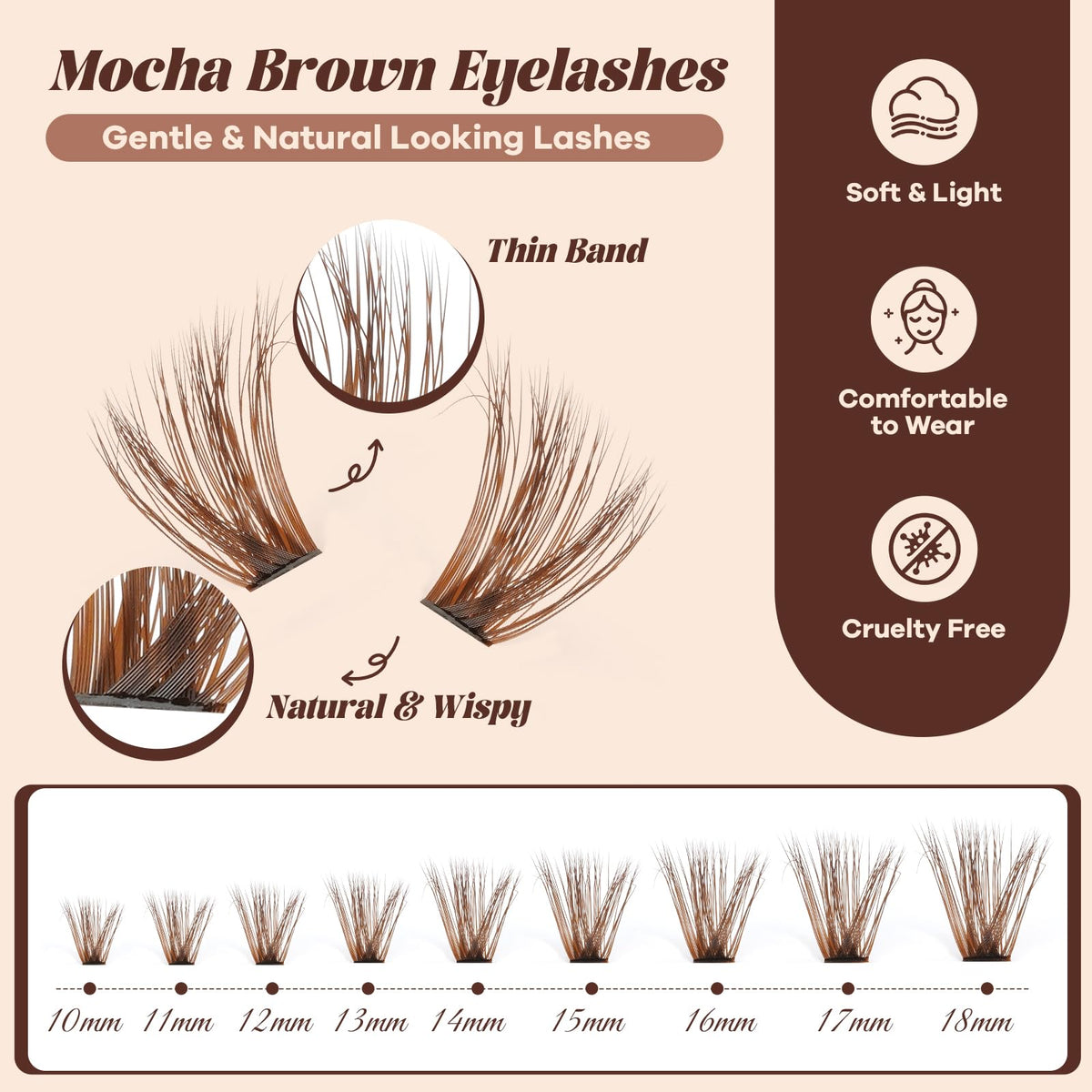 BQaugen wispy brown clusters 80D add soft drama.