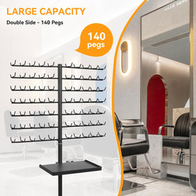 BRIAN & DANY salon tray-equipped rack with easy tool access.