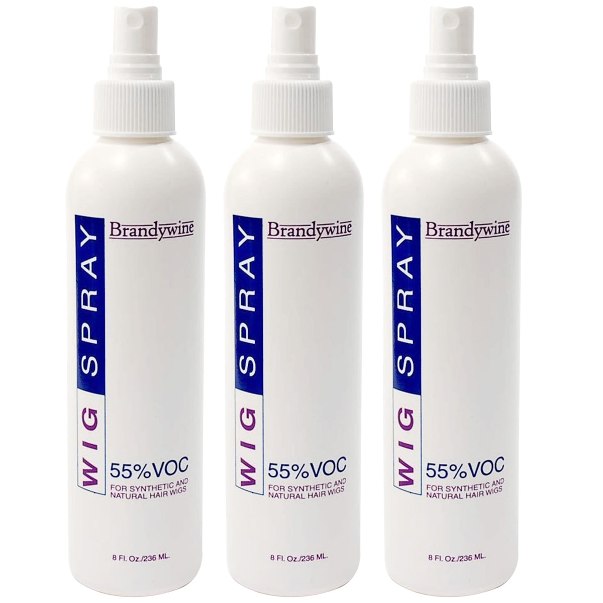 Brandywine non-aerosol wig spray bottle for gentle daily refresh on wigs.