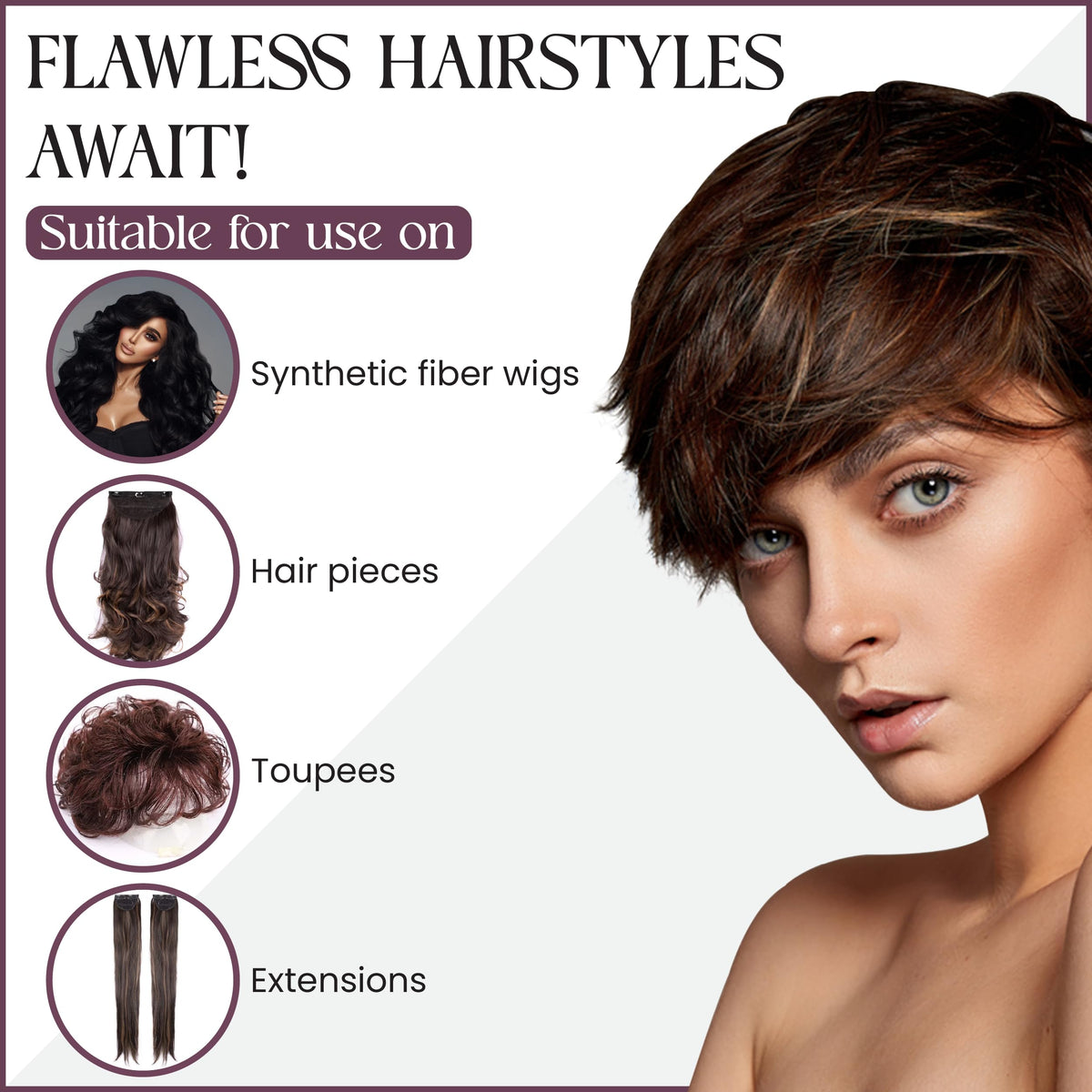 Brandywine three-pack fits home, travel, and salon touch-ups.