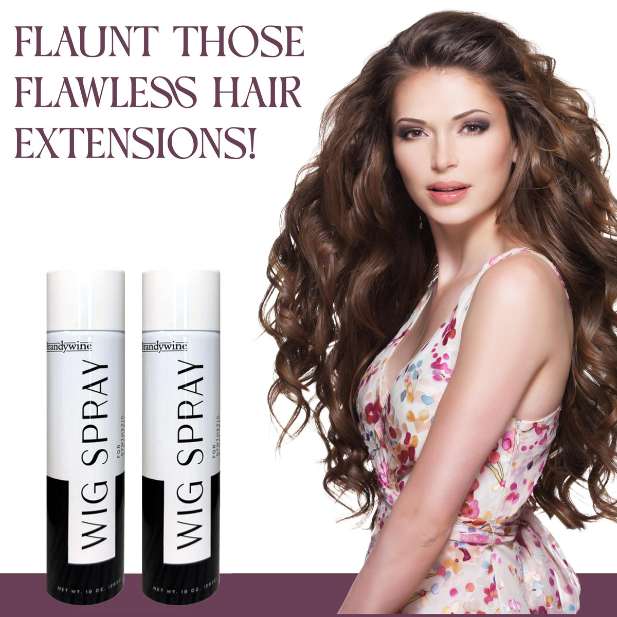 Brandywine Wig Spray lengthens wig life by protecting styles between wash days.