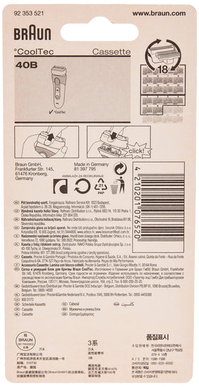Braun 40B replacement head closeup shows clean-cut blades for seamless maintenance