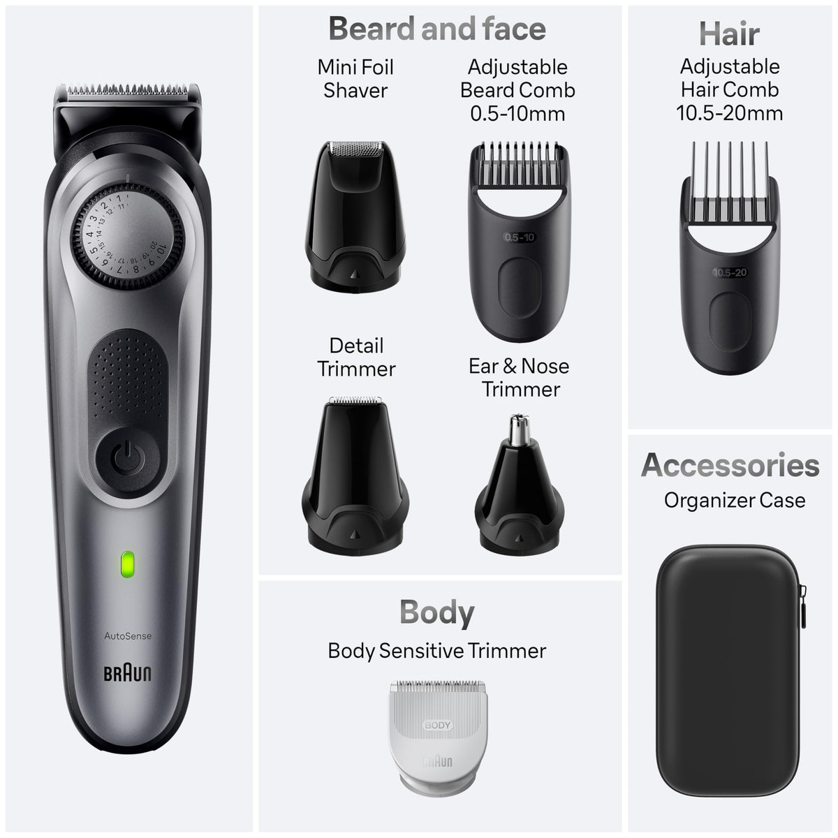 Braun All-in-One Style Kit 7410 cleaning brush for quick maintenance