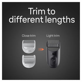 Braun Body Groomer 5 gray-white design for comfortable handling.