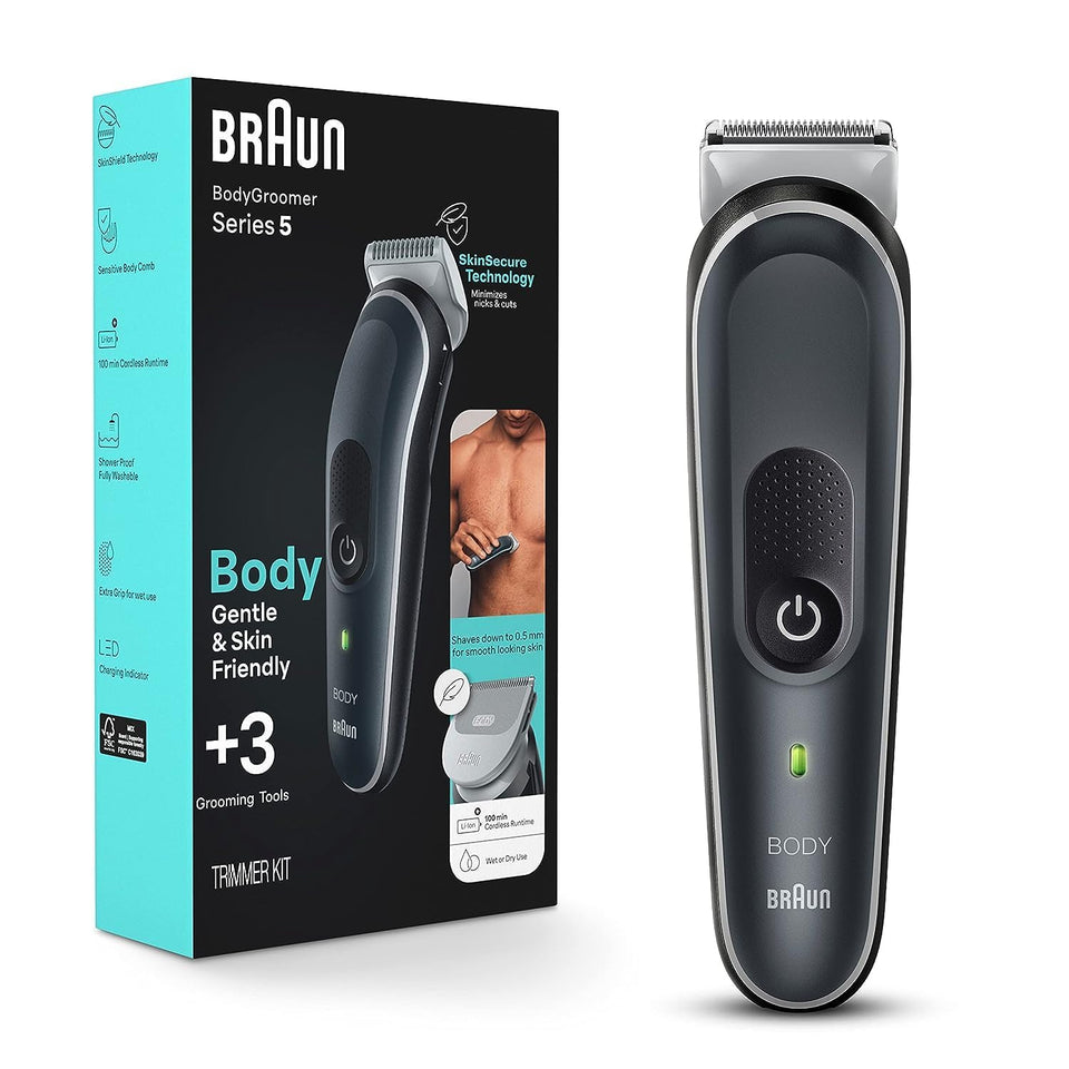Braun Body Groomer 5 manscaping tool for comfortable daily trimming.