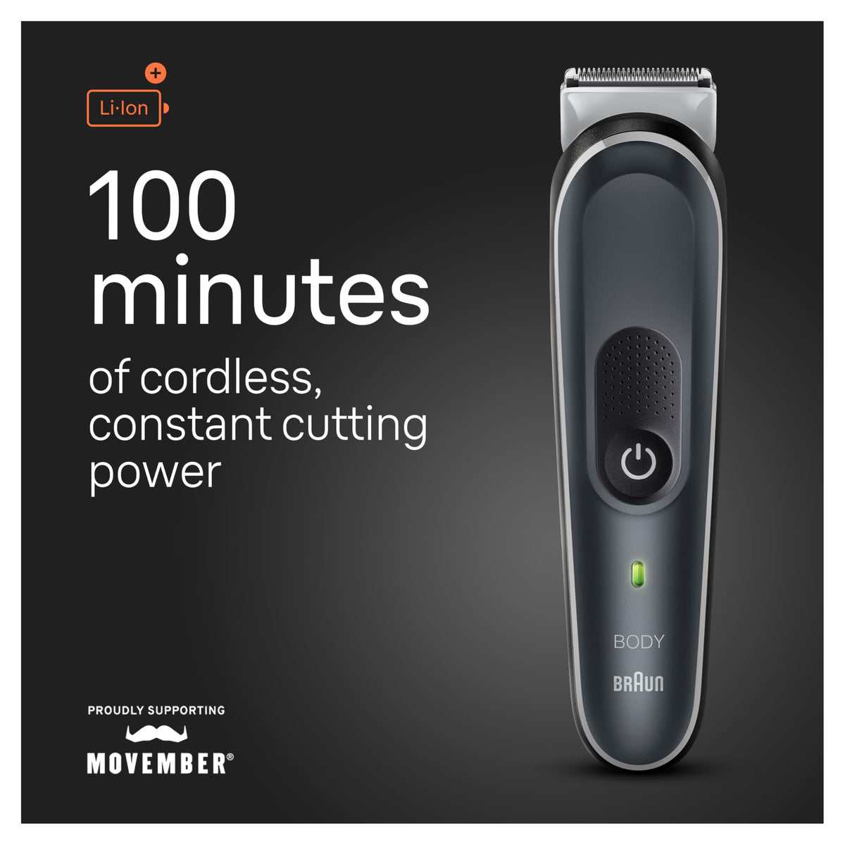 Braun Body Groomer 5 SkinShield technology protects sensitive skin during grooming.