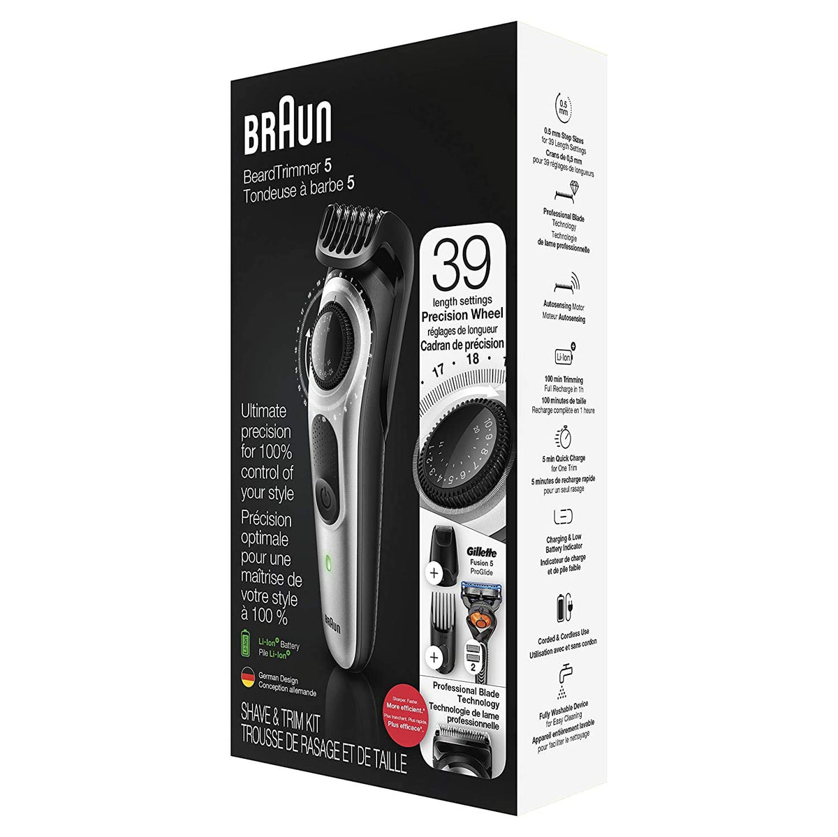 Braun BT5265 6-piece kit provides everything for grooming needs