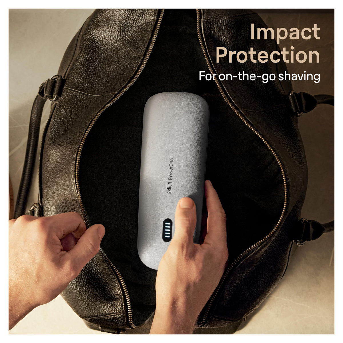 Braun PowerCase travel-ready design supports on-the-go shaving