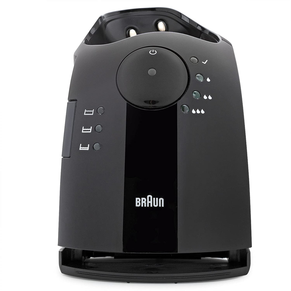 Braun base for Pulsonic and Select Series 7 sits securely on the counter.