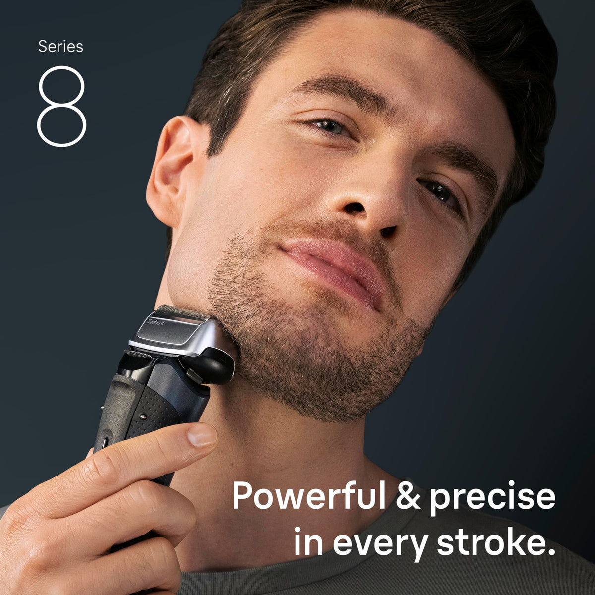 Braun 4+1 shaving elements delivering close, gentle shaving.
