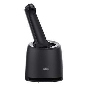 Braun replacement clean and charge base front view showing compatibility and convenience