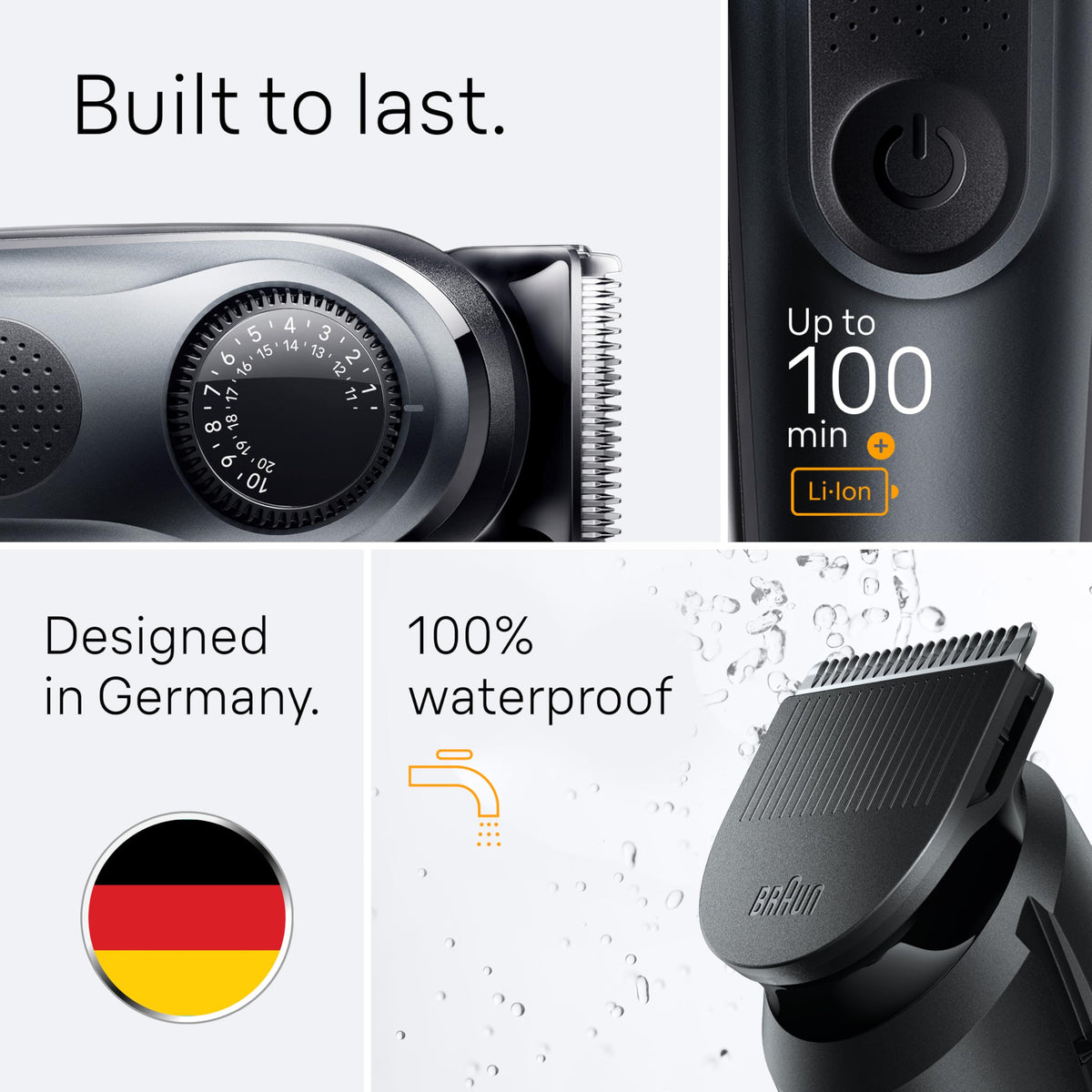 Braun Series 5 5490 detail trimmer for fine line work.