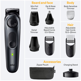 Braun Series 5 5490 mini foil shaver for close daily shave.
