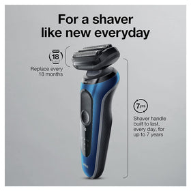 Braun Series 6 6040cs waterproof design for Wet & Dry use