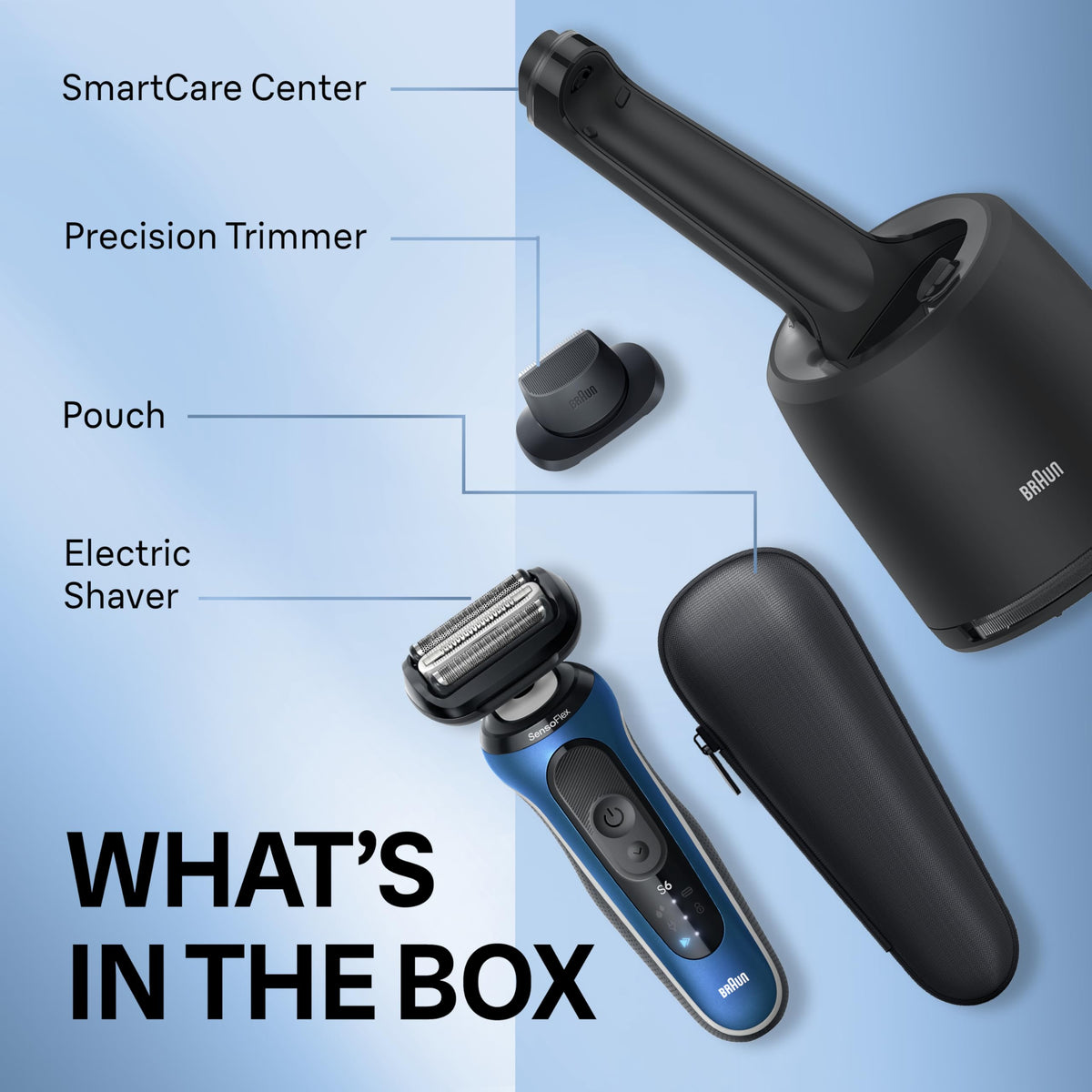 Fifty-minute Li-Ion battery life for Braun Series 6 6172cc