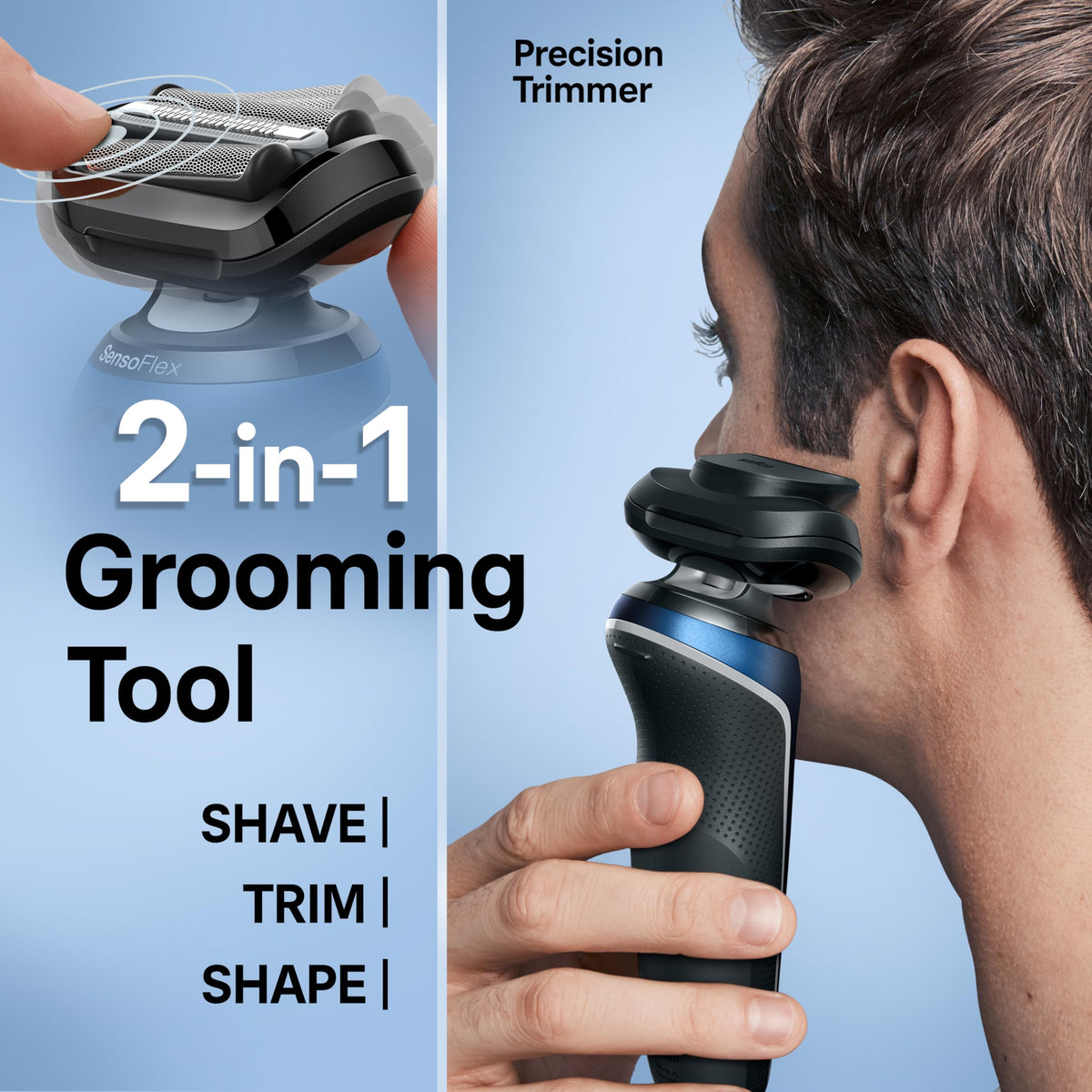 Waterproof design of Braun Series 6 6172cc for easy rinsing
