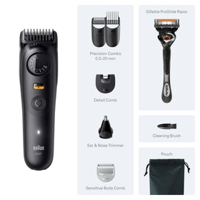 Body comb attachment on Braun Series 7 Pro for safe trimming