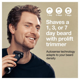 Braun Series 9 Pro 9477cc Wet and dry use for foam, gel, or shower.