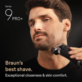 Braun Series 9 PRO+ SensoAdapt sensors adjusting power for density.
