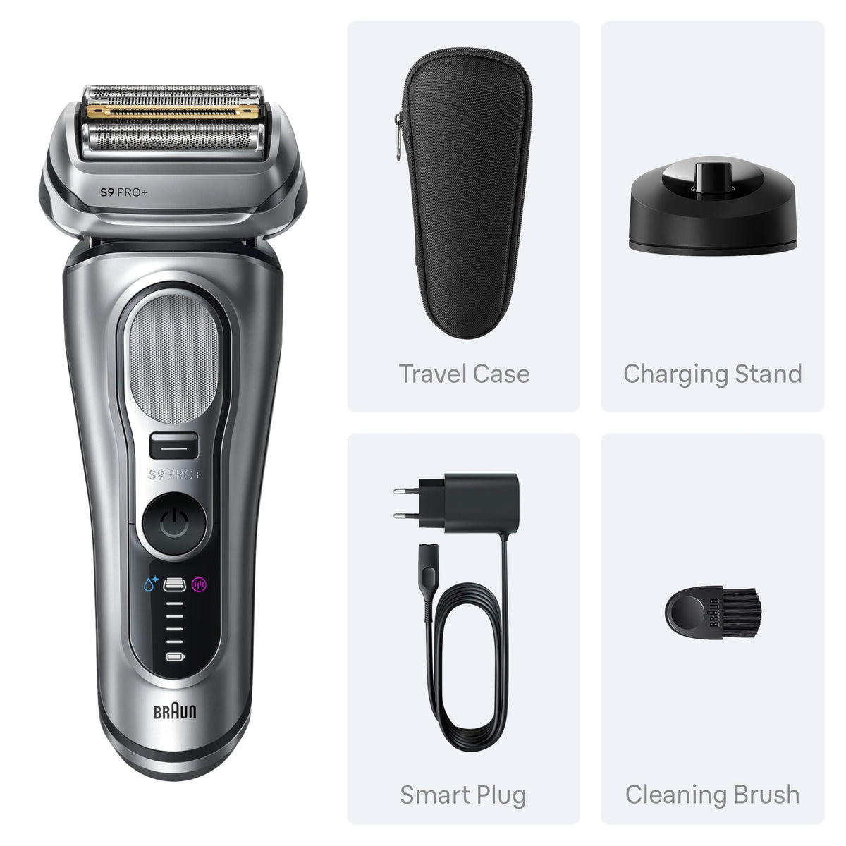 Braun Series 9 PRO+ Li-ion battery delivers long-lasting power