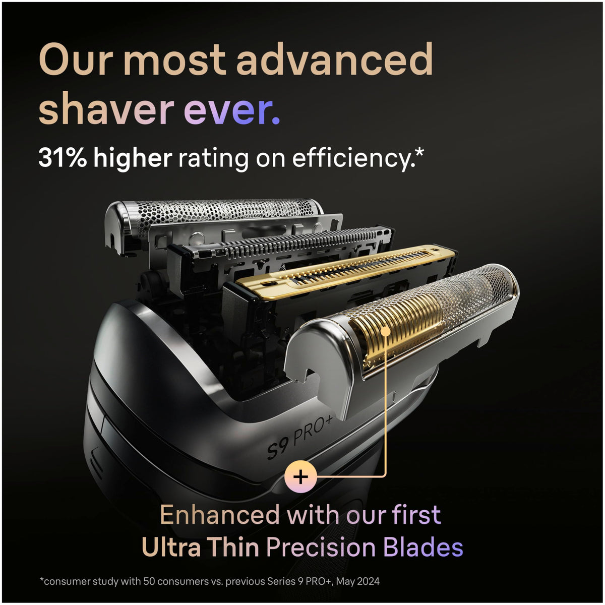 Braun Series 9 PRO+ SensoAdapt sensors adjust to beard density