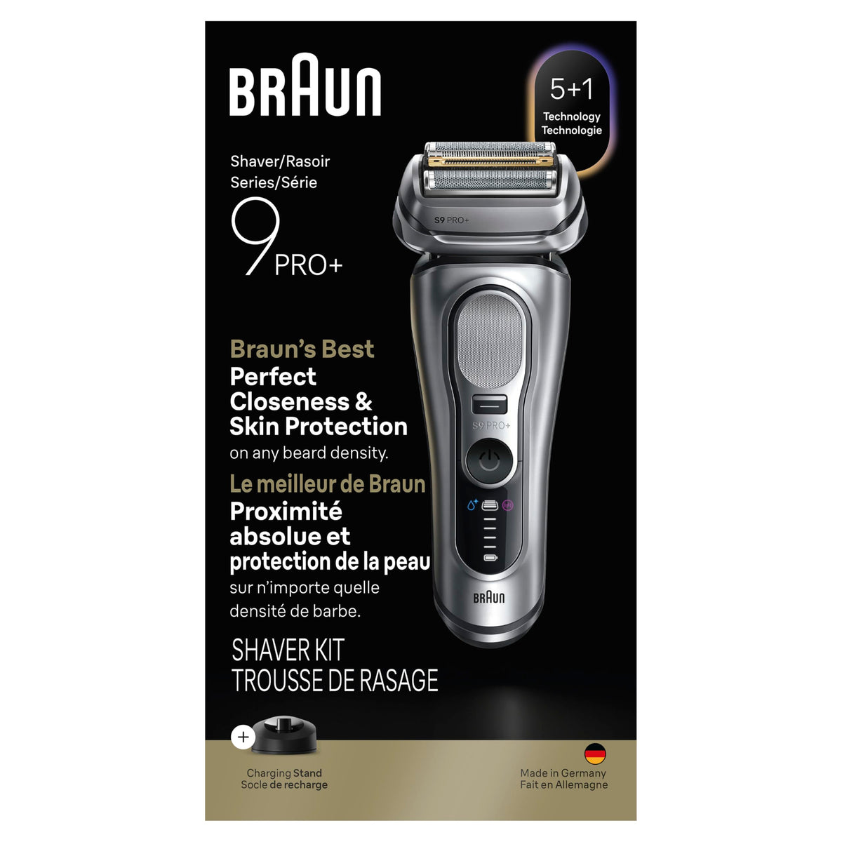 Braun Series 9 PRO+ travel kit with extra head for on-the-go