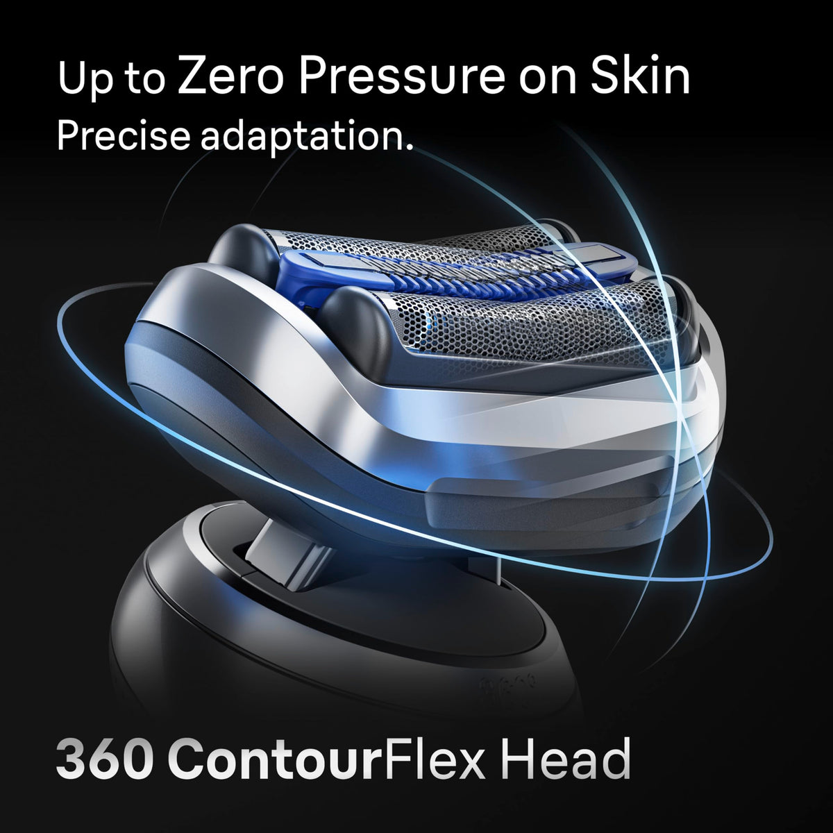Braun Series 7 7120s 360° Flex Head adapts to contours for comfortable shaving.