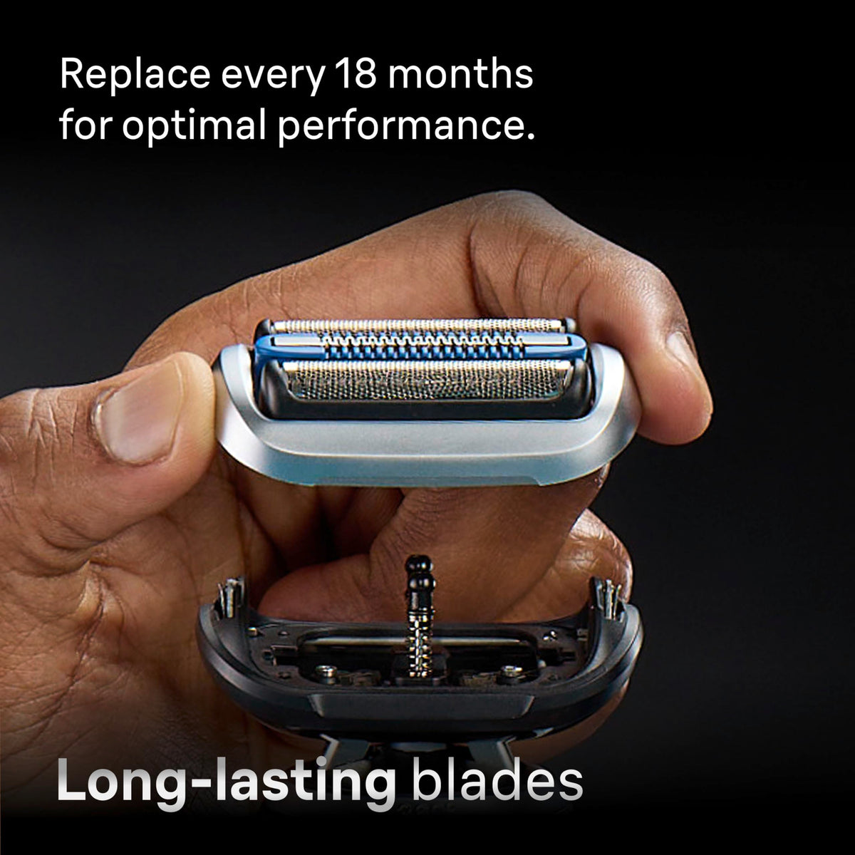 Braun Series 7 7120s precision trimmer for detailing sideburns and beard lines.