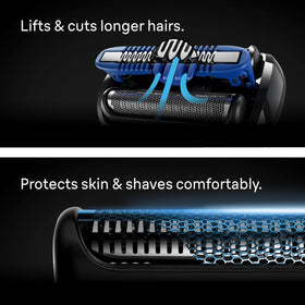 Travel pouch included to protect your shaver on the go.
