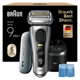 Braun Series 9 Pro+ close-up of foils for precise, comfortable shaving.