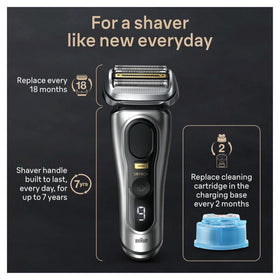Braun Series 9 Pro+ German craftsmanship with titanium coating.