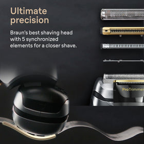 Braun Series 9 Pro+ waterproof design for wet use.