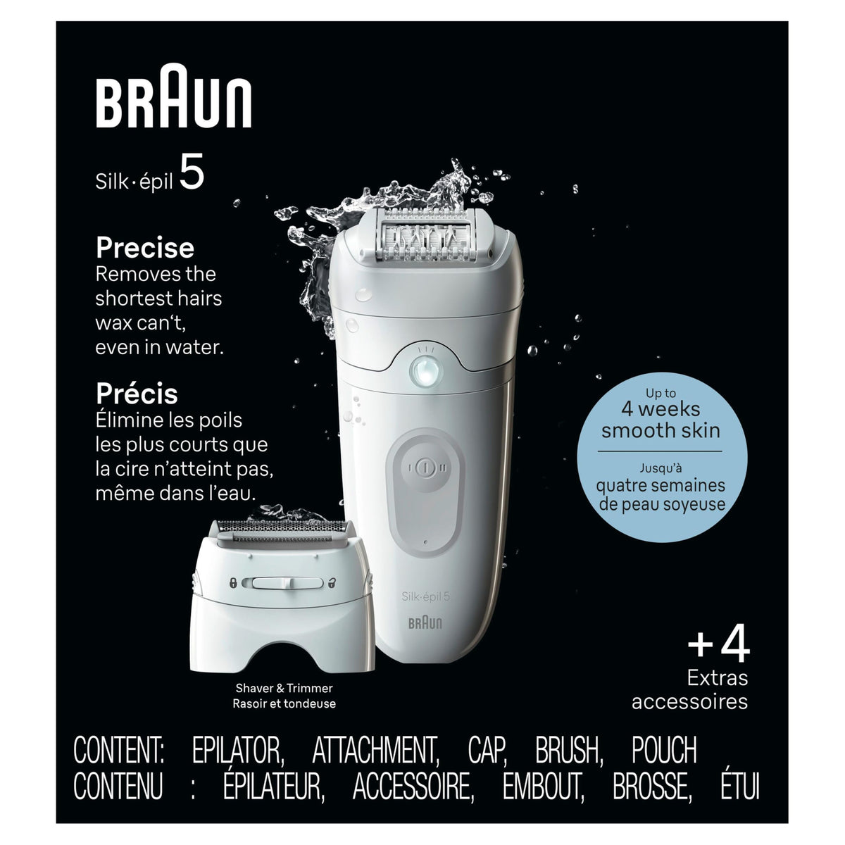 Braun Silk-epil 5 SE5-041 cordless epilator for wet and dry use