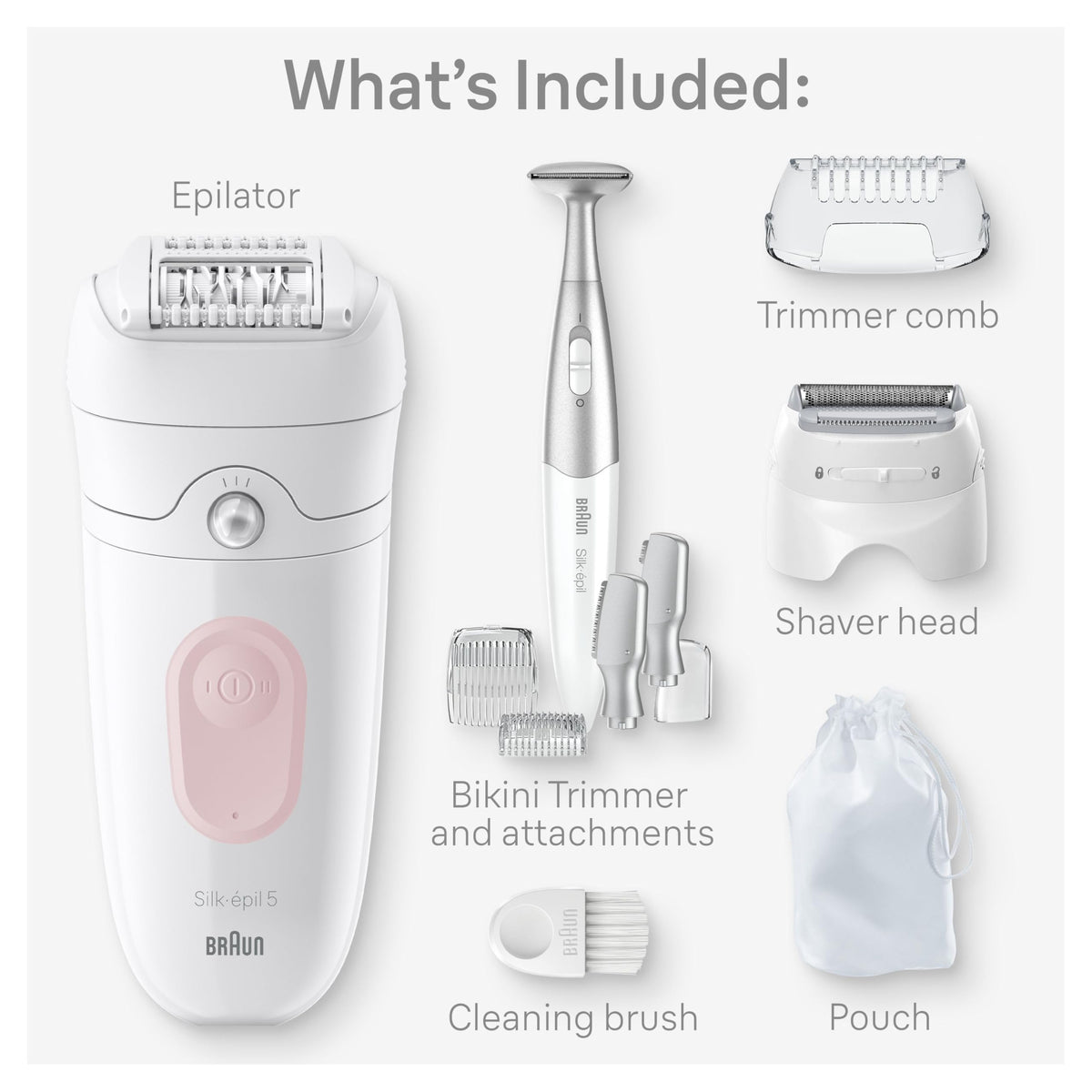 Braun Silk-épil 5 SE5-230 ready for wet and dry use for gentle epilation