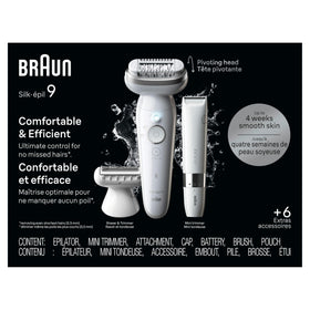 Braun Silk-épil 9 German engineering for lasting durability.
