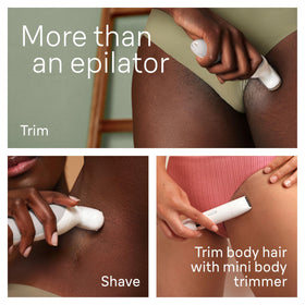 Braun Silk-épil 9 skin contact cap for gentle epilation.