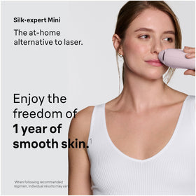 Braun Silk-Expert Mini with compact design fits in hand.