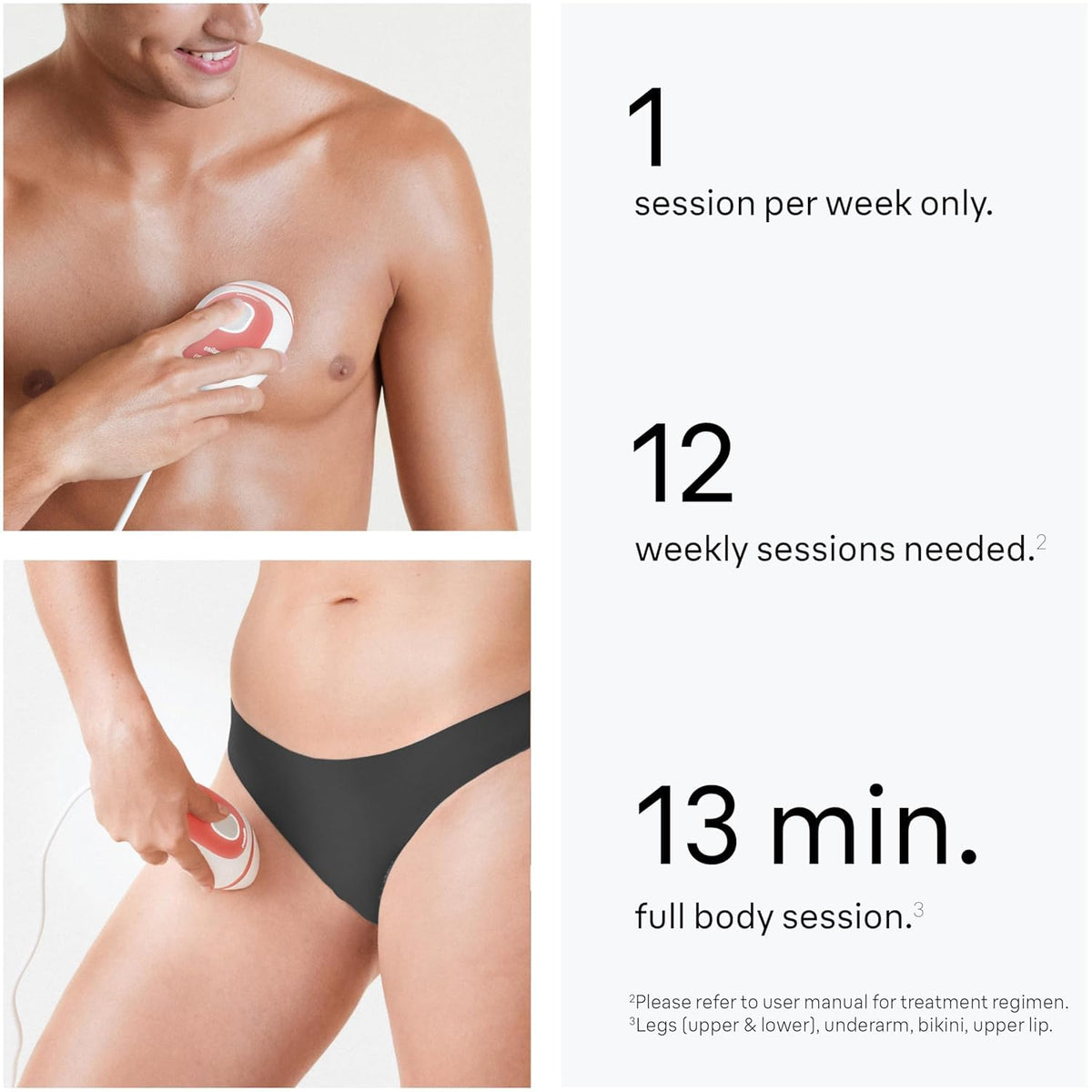 Braun Silk-expert Mini SensoAdapt sensor ensures skin-safe treatment.