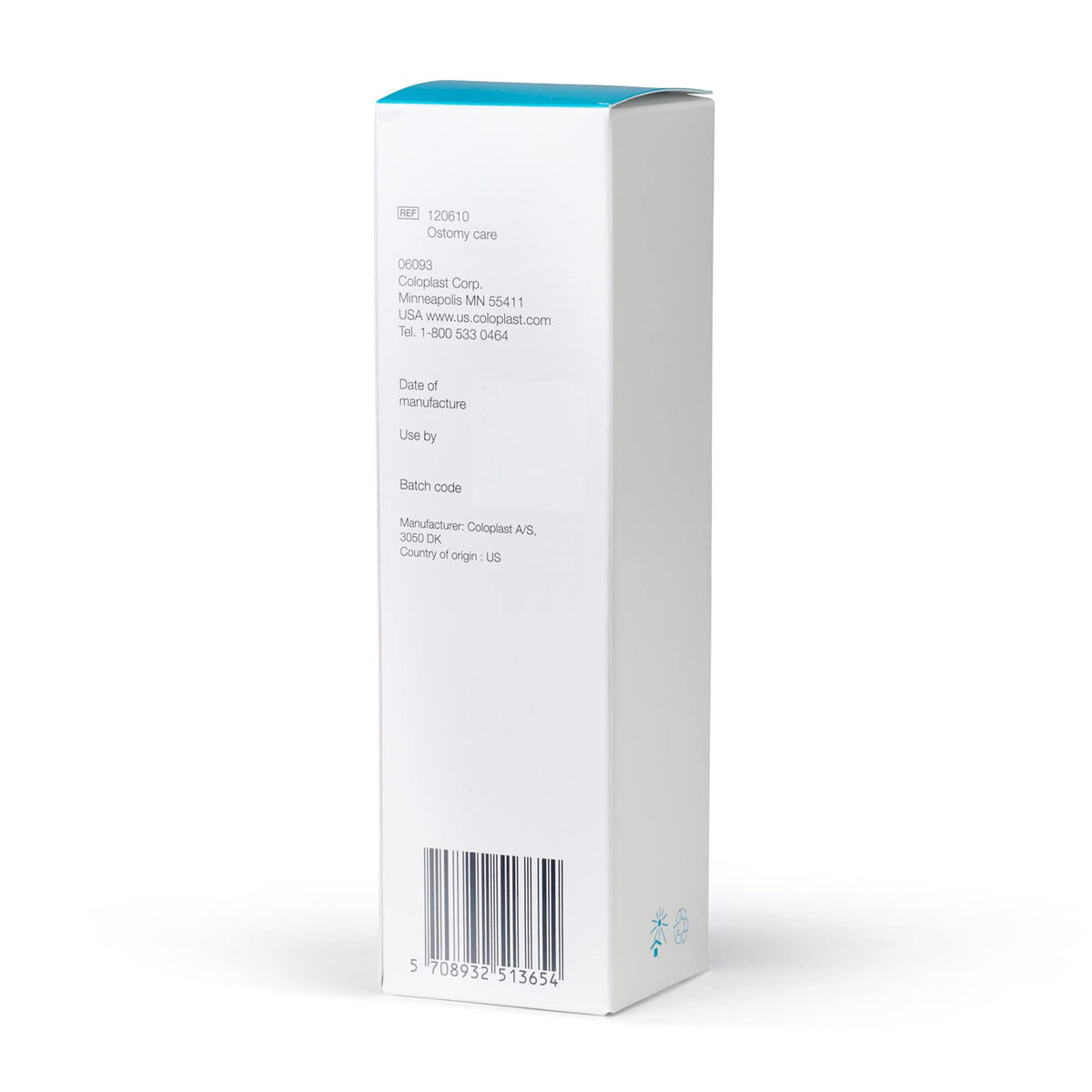 Coloplast Brava Ostomy Deodorant product image highlights odor neutralization and leak prevention.