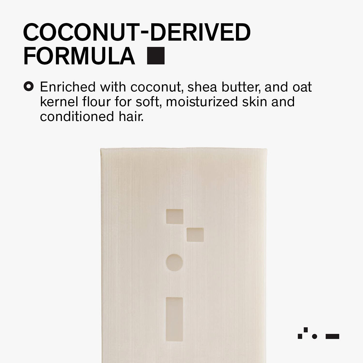 Bravo Sierra bar enriched with coconut, shea butter, and oat flour for soft skin and hair.