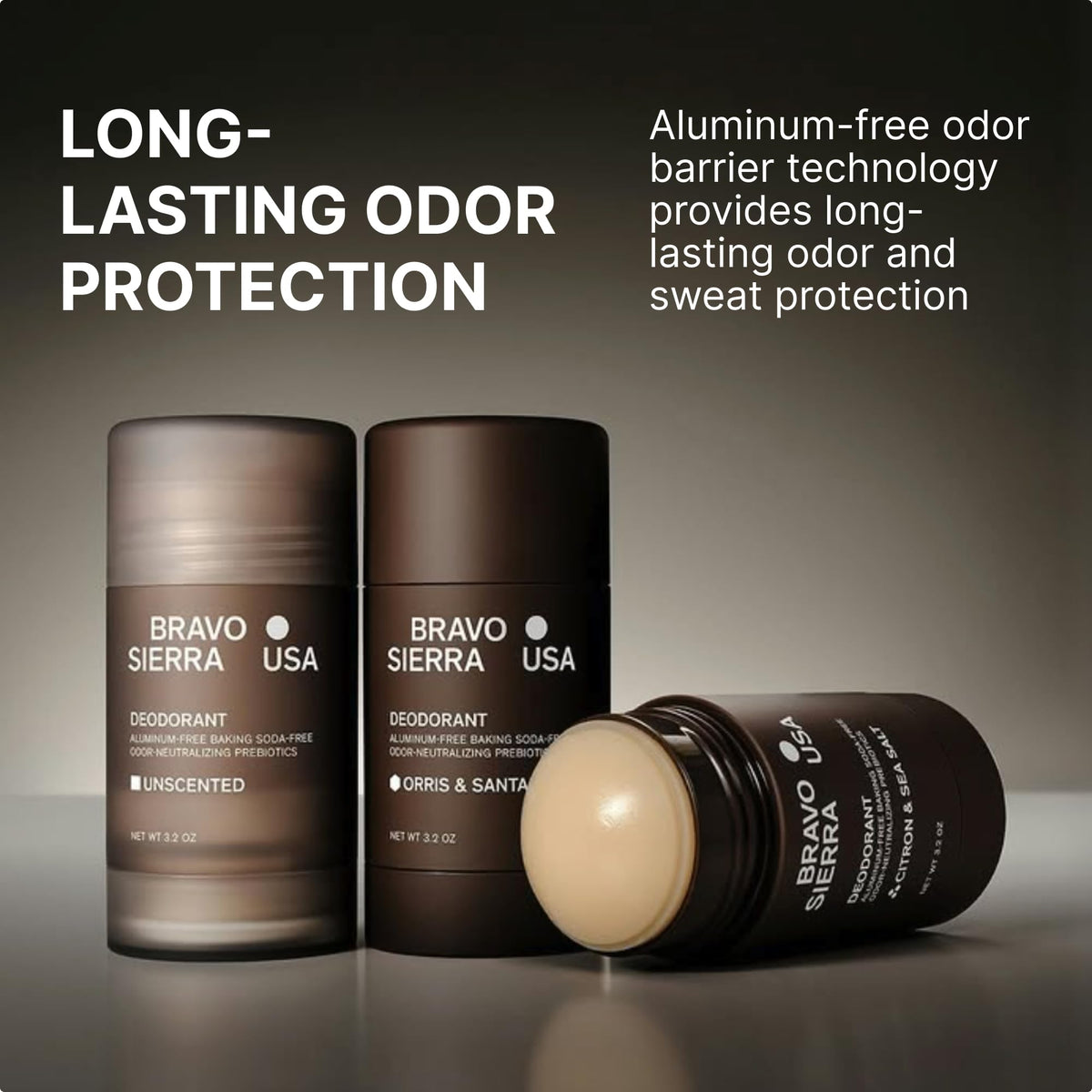 Applying Bravo Sierra deodorant for long-lasting odor control