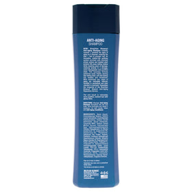 Brazilian Blowout Anti-Aging Shampoo bottle and glossy hair vibe, showcasing rejuvenated look and healthy shine