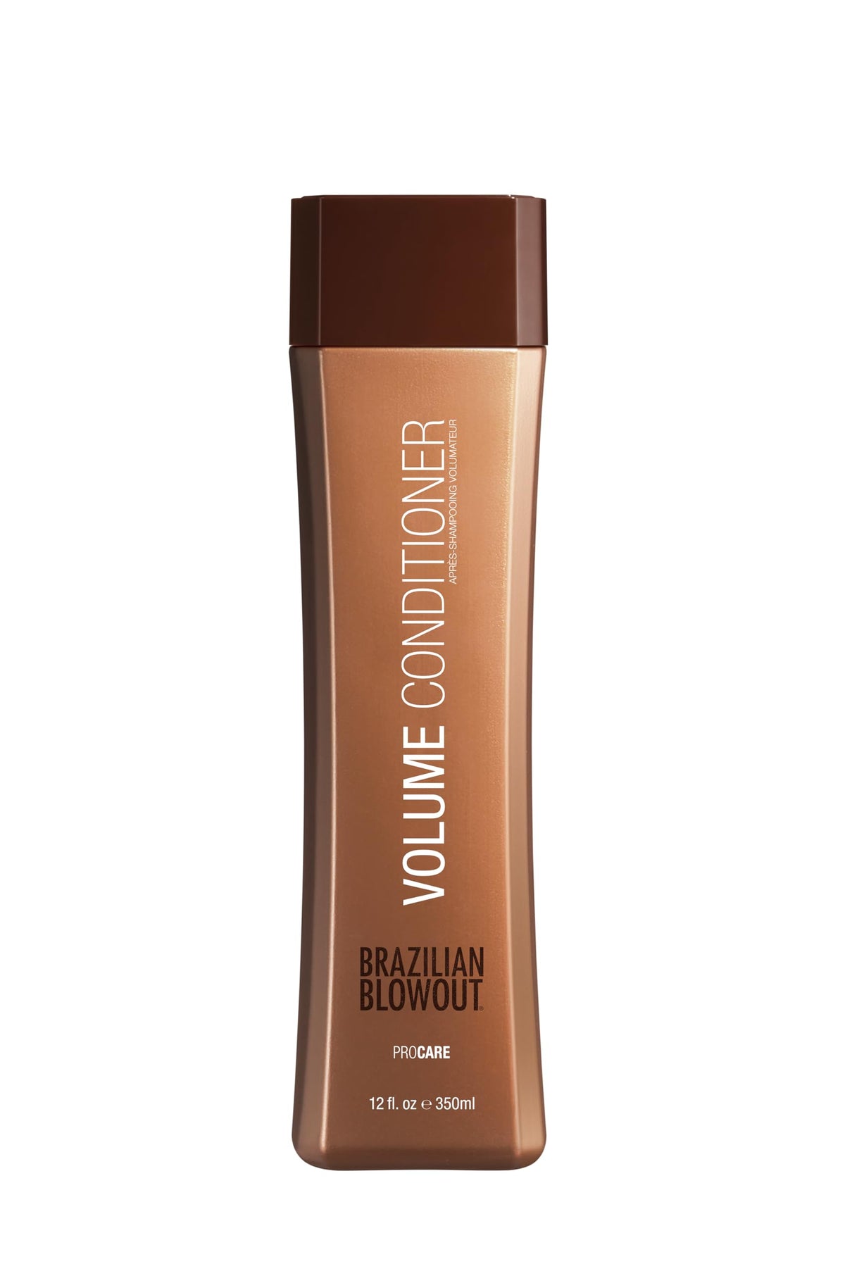 Brazilian Blowout Volume Conditioner bottle with lightweight moisture and detangling benefits