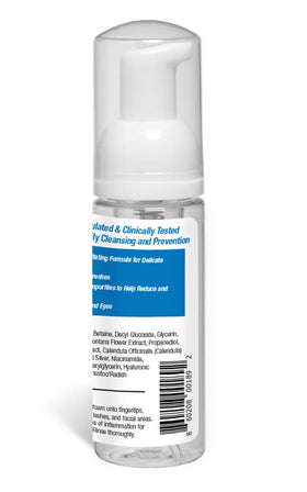 BrazzoMD Stye Relief Foaming Cleanser travel-friendly packaging for routines.